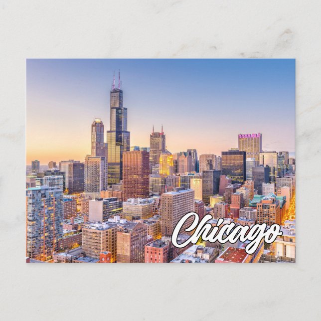 Carte Postale Chicago, Illinois, États-Unis (Devant)