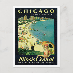 Carte Postale Chicago Illinois IL Vintage