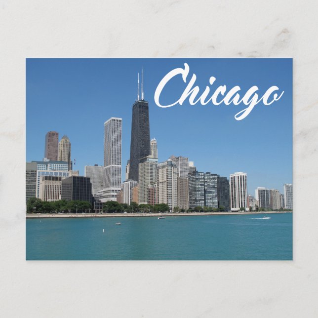 Carte Postale Chicago Illinois Skyline, USA (Devant)