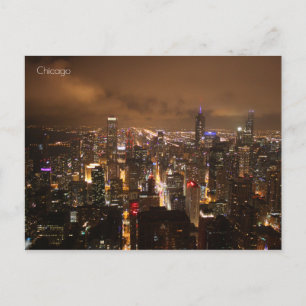 Carte Postale Chicago la nuit