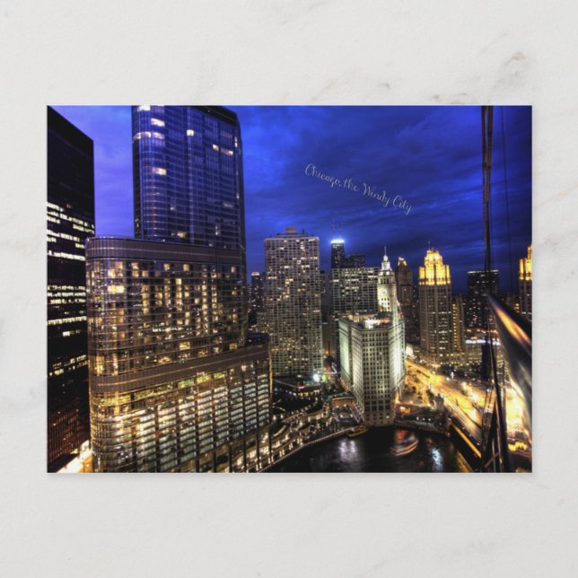 Carte Postale Chicago, la ville venteuse (Devant)