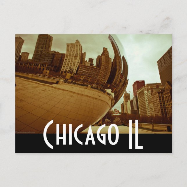 Carte Postale chicago - le haricot (Devant)