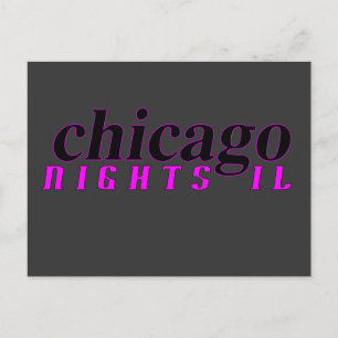 Carte postale Chicago Nights