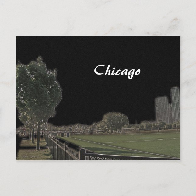 Carte Postale Chicago Park - Faits saillants (Devant)