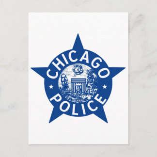 Carte Postale Chicago Police VINTAGE STAR