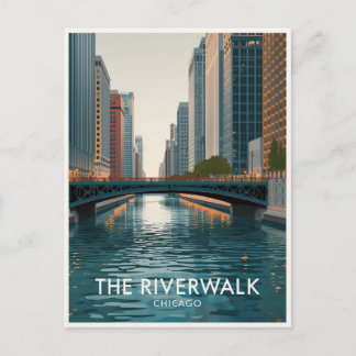 Carte Postale Chicago Riverwalk: Downtown Views
