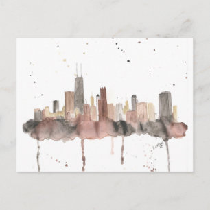 Carte Postale Chicago Skyline
