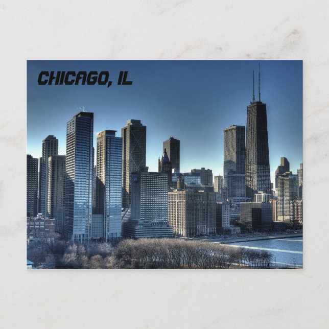 Carte Postale Chicago Skyline (Devant)