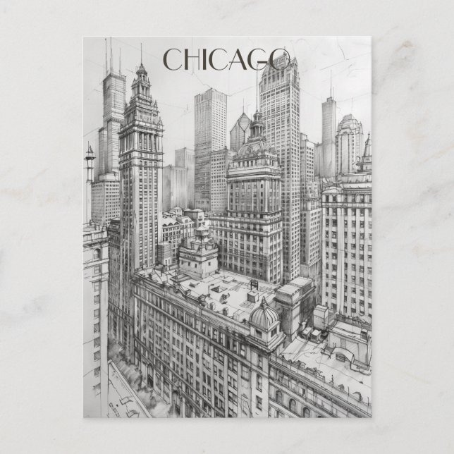 Carte Postale Chicago Travel (Devant)