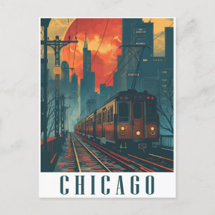 Carte Postale Chicago vintage