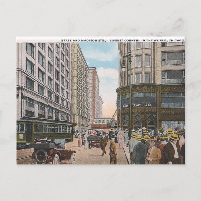 Carte Postale Chicago vintage (Devant)