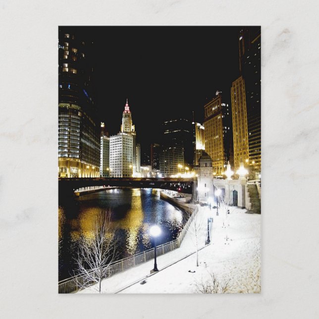 Carte postale Chicago Winter (Devant)