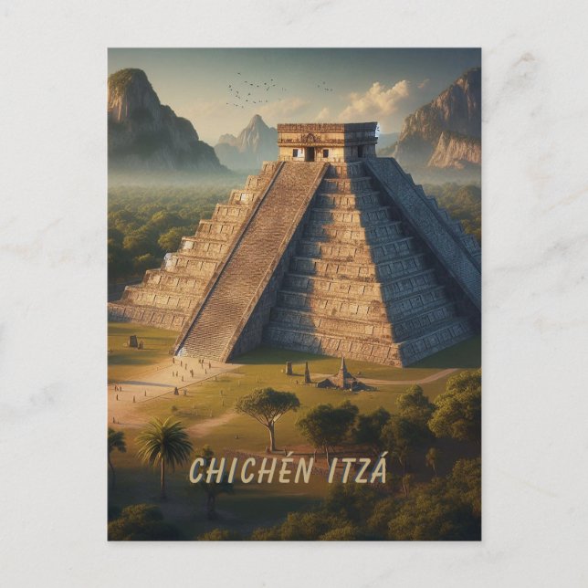 Carte Postale Chichén Itzá Yucatá Mexique Paysage Voyage (Devant)