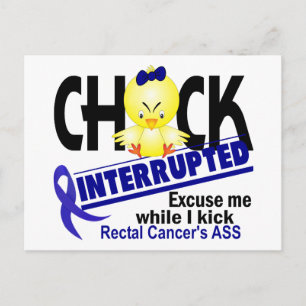 Carte Postale Chick Interrompu 2 Cancer Rectal
