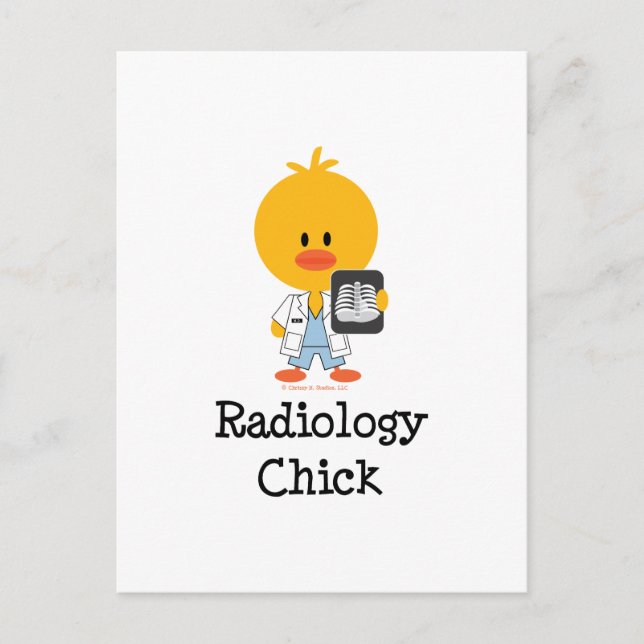 Carte postale Chick Radiologie (Devant)