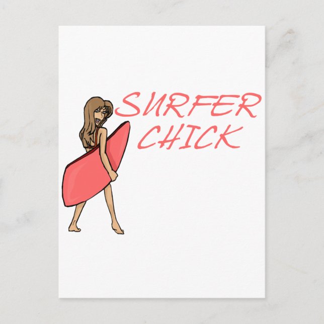Carte Postale Chick surfer (Devant)