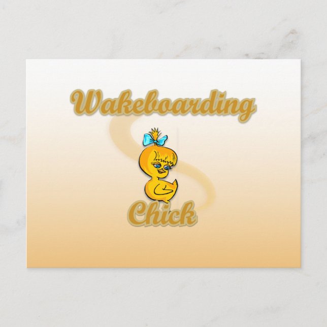 Carte Postale Chick Wakeboard (Devant)