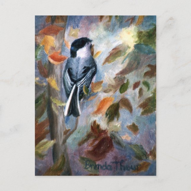 Carte postale Chickadee In the Fall (Devant)