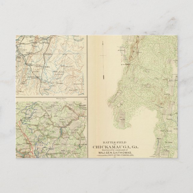 Carte Postale Chickamauga, Ga (Devant)