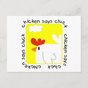 Carte Postale Chicken dit Cluck Tshirts et cadeaux