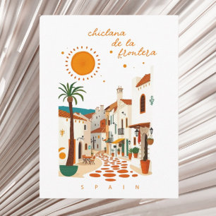 Carte Postale Chiclana de la frontera Espagne ville blanche vaca