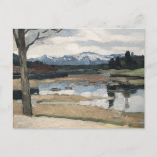 Carte Postale Chiemsee Leo Putz Paysage Montagne Art