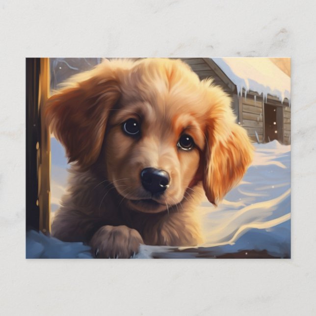 Carte postale Chien 1-18 Postcard (Front)