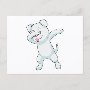 Carte Postale Chien à Hip hop Dance Dab