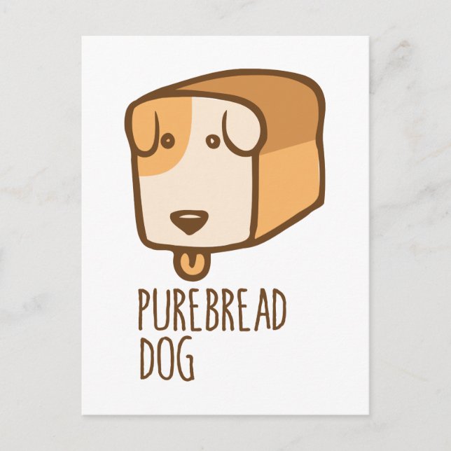 Carte Postale Chien à pain pur (Devant)