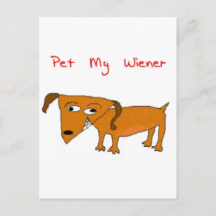 Carte Postale chien blanc
