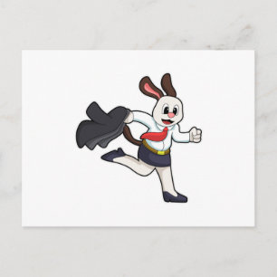 Carte Postale Chien comme secrétaire avec jupe