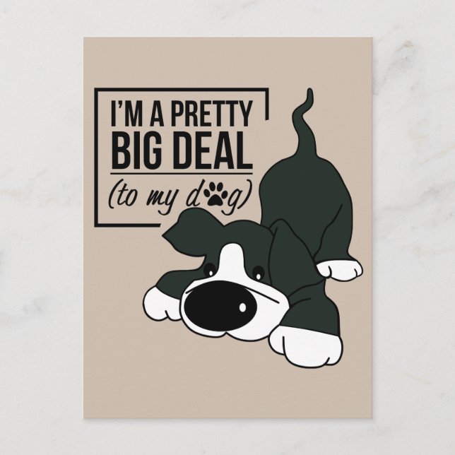 Carte Postale Chien cousu (Devant)