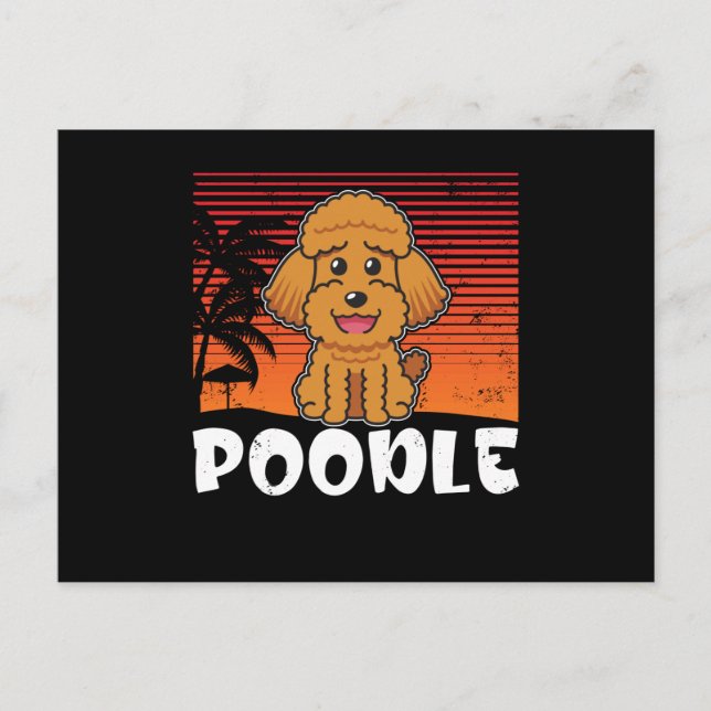 Carte Postale Chien de caniche | Poodles (Devant)