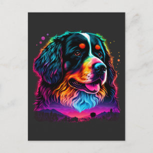 Carte Postale Chien de montagne bernois brillant et beau