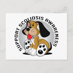 Carte Postale Chien de Scoliose