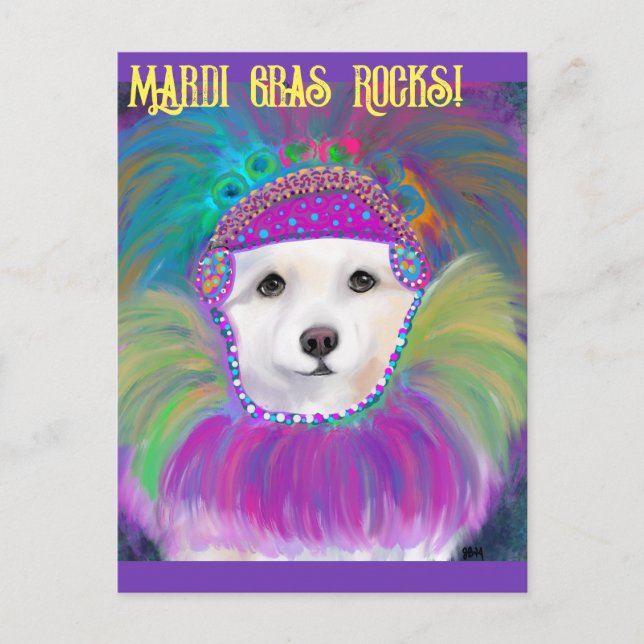 Carte Postale Chien Esquimau Américain (Devant)