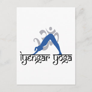 Carte Postale Chien face vers le bas Iyengar Yoga