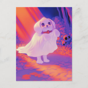 Carte Postale Chien fantôme heureux