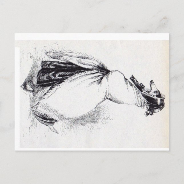 Carte Postale Chien femelle Humanoïde (Devant)