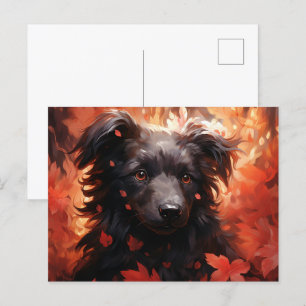 Carte Postale Chien Flamboyant