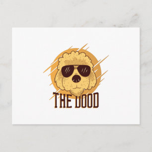 Carte Postale Chien Goldendoodle cool