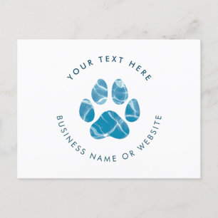 Carte Postale Chien Groomer Laver les pattes d'eau Imprimantes p