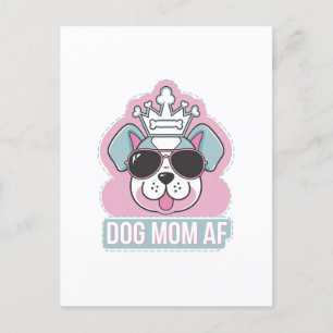 Carte Postale Chien Maman AF - Drôle Chien Maman Design