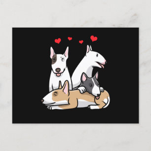 Carte Postale Chien miniature Bull Terrier