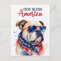 Chien Patriotique-Bouledogue, Dieu bénisse l'Améri