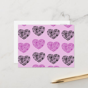 Carte Postale Chien Paws, Chiot Paws, Animal Paws, Coeur, Animal