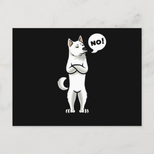 Carte Postale Chien têtu Kishu Inu