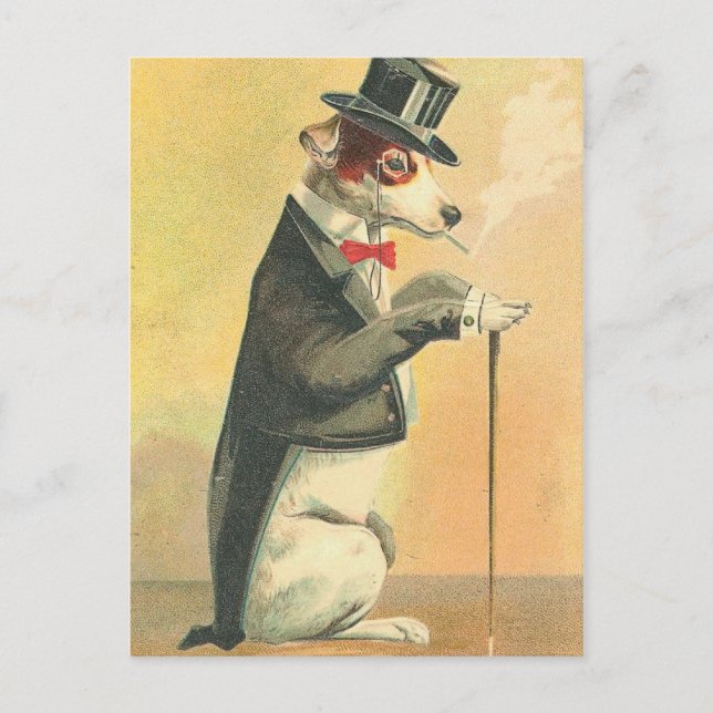 Carte postale Chien vintage (Devant)