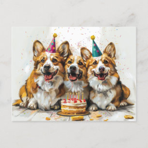 Carte Postale Chiens de Corgi gallois Pembroke