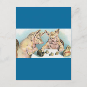 Carte Postale Chiens de jeu